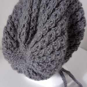 Bonnet en laine d'alpaga - Point de petites cordes