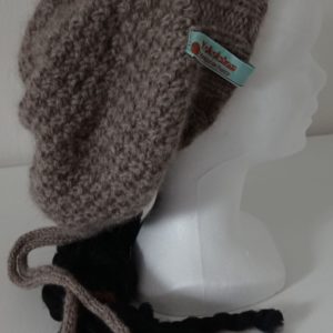 Bonnet en laine de Yak - Point de blé