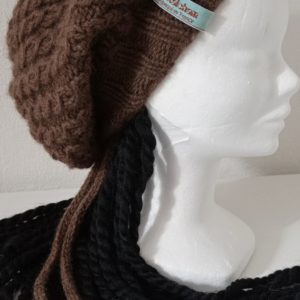 Bonnet en laine de Yak - Point de petites cordes